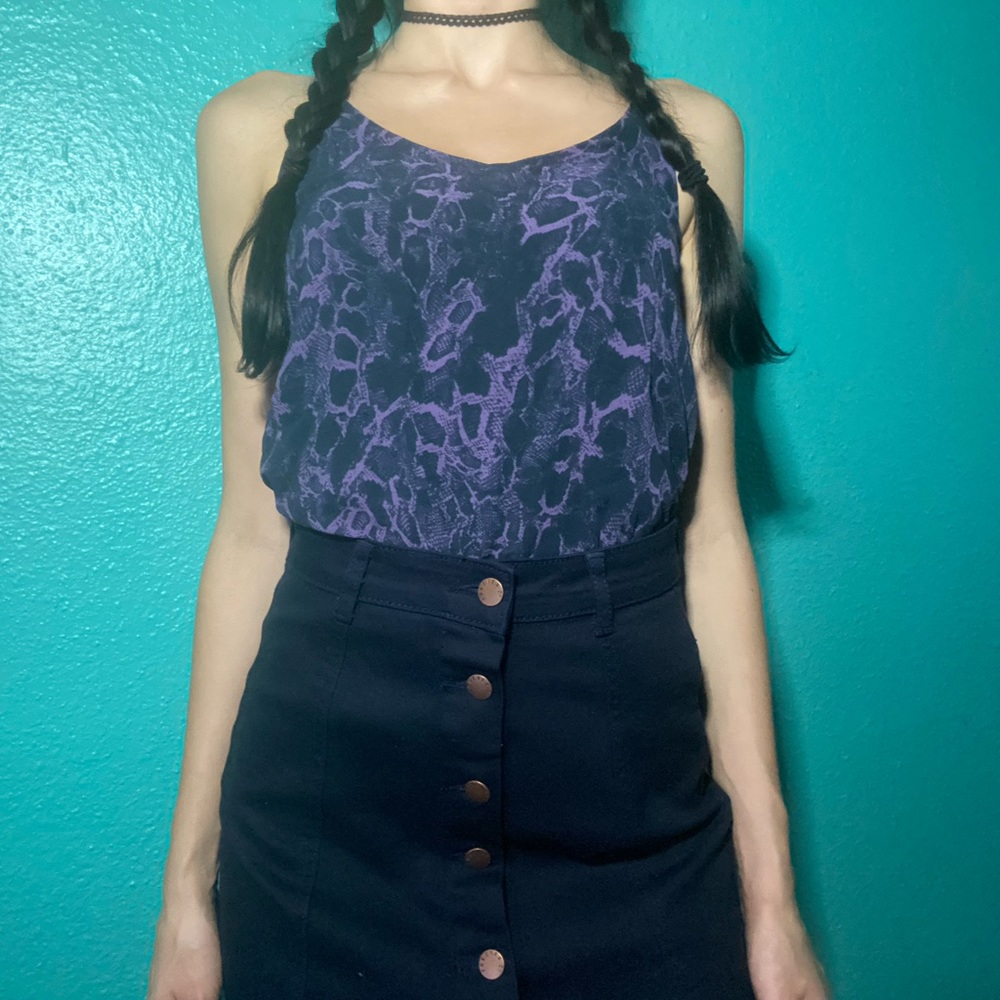 NWT Banana Republic Purple Snakeskin Camisole